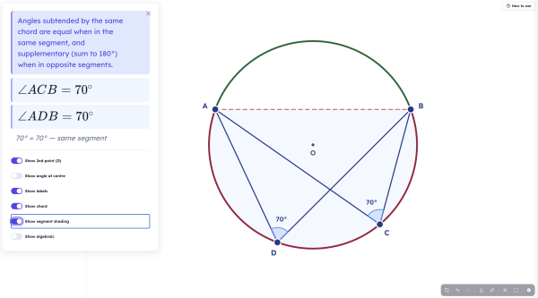Circle Theorems Explorer